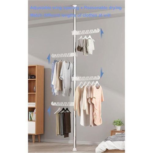 product_image_name-Generic-Séchoir à Linge Pliable à 3 Niveaux Pour Intérieur Et Extérieur-2