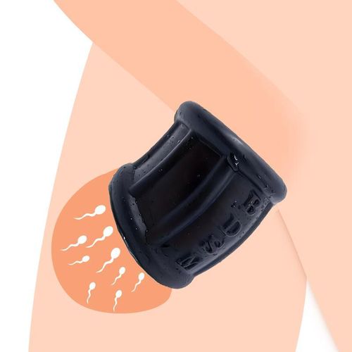 product_image_name-Generic-Anneau de sperme en silicone liquide pour prolonger l'entraînement à l'éjaculation et étireur de testicules pour hommes-2
