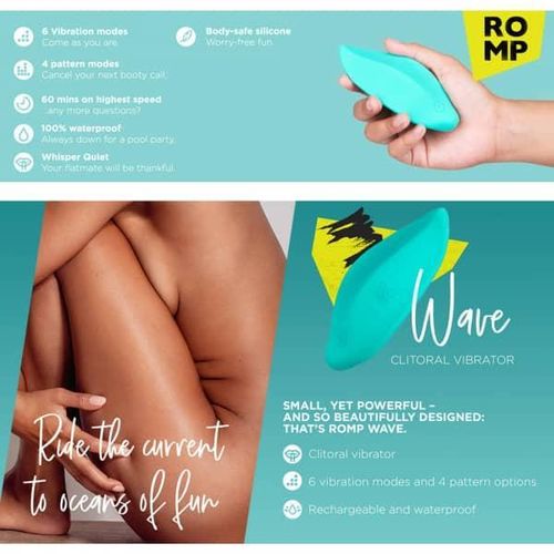 Generic  Stimulateur Rechargeable Étanche en Silicone - ROMP Wave - image 3