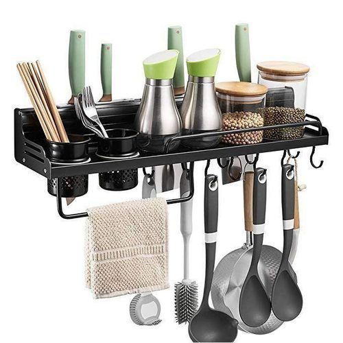 Generic Etagère De Rangement Murale Multifonctionnelle BeSy Pour Noir NJ - image 3