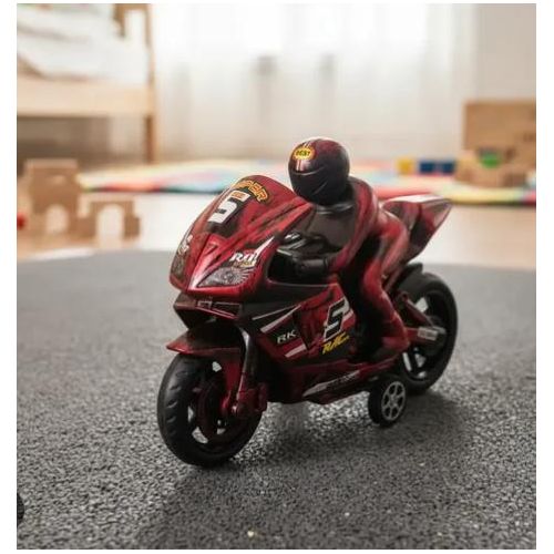 Generic Moto de course miniature avec figurine - image 3