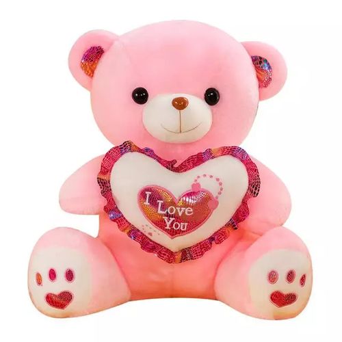 Generic Nounours - Peluche / Cadeau Saint Valentin - (Longueur 45 Cm -  Largeur 30 Cm) - Prix pas cher