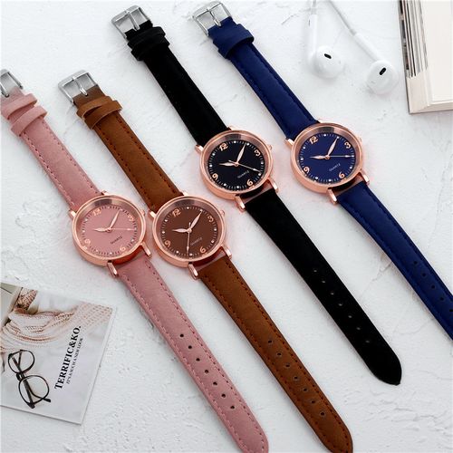 product_image_name-Fashion-Montre A Quartz Pour Femme - 19-Marron-2
