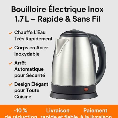 product_image_name-Generic-Bouilloire Électrique Inox – 1.8L, Ébullition Rapide & Arrêt Automatique – ShopeZ Ici-1