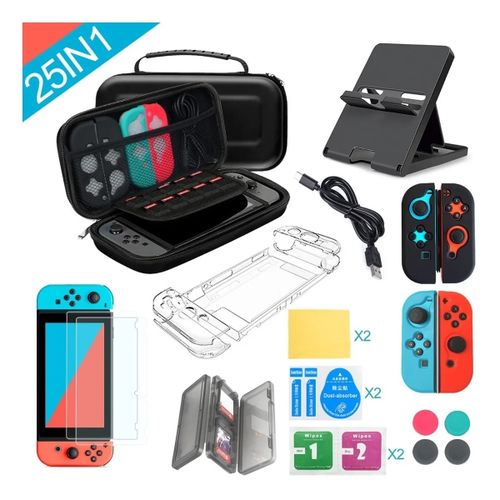 Kit d'accessoires pour Nintendo Switch Lite - Ensemble d'accessoires 