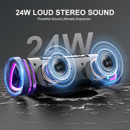 product_image_name-TodyJeyHo-Enceinte Bluetooth Étanche avec Lumières LED Colorées - 1800mAh, Puissance 10W, Appairage TWS, Autonomie de 4 à 8 Heures, Lecteur Musical Portable-3