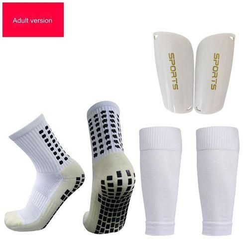 Generic 3pcs Kit Protege chaussettes De Football Antiderapant Pour Adultes Tres elastiques Blanc Prix pas cher Jumia CI