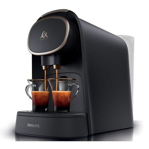 Espresso MACHINE NESPRESSO® L'OR BARISTA® PHILIPS PIANO NOIR GRIS DOUBLE  SORTIE A CAPSULE - Prix pas cher