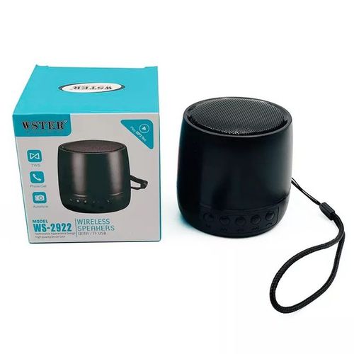 Wster Music Mini Enceinte Bluetooth WS-2922 -Noir - Prix pas cher