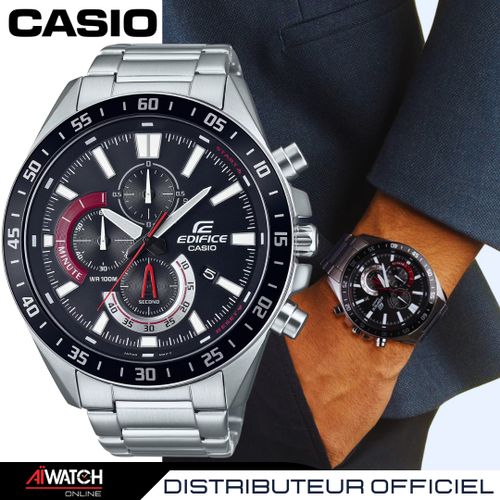 Casio MONTRE HOMME CASIO EDIFICE EFV 620D 1A4VUDF BRACELET GRIS EN ACIER INOXYDABLE RESISTANCE A L EAU 100 METRES Prix pas cher Jumia CI