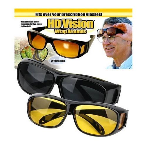 Hd night vision wraparounds wrap around glasses discount