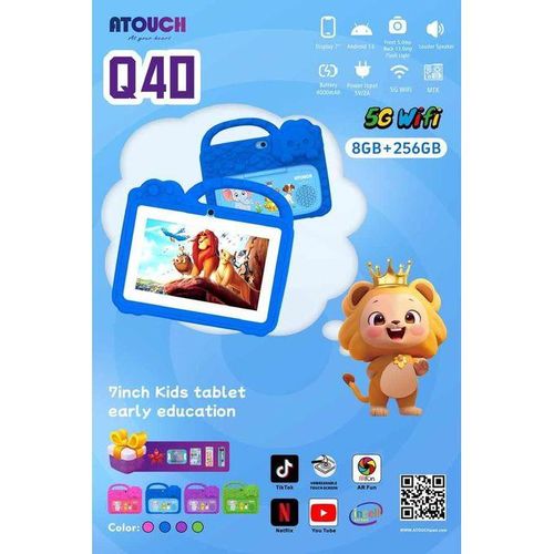 product_image_name-Atouch-Tablette éducative Pour Enfant Q40 - 8Go /256Go - Ecran Blindé 7 Pouces - Wi-Fi - Bluetooth - Camera-1