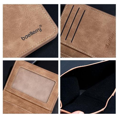 product_image_name-Baellerry-Portefeuille Vertical Homme – Porte-cartes Fin en PU Nubuck -Marron-3
