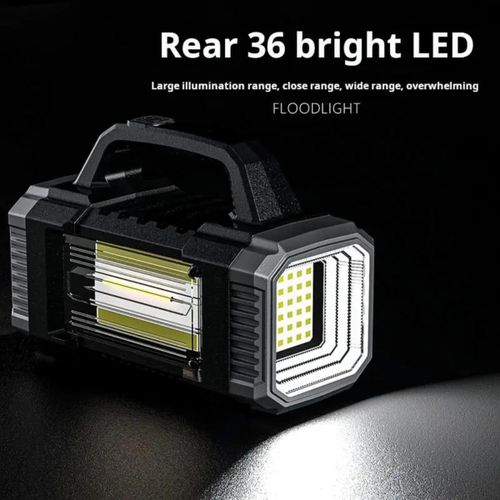 Generic Lampe Torche LED Multifonctionnelle Rechargeable avec Projecteur COB - image 3