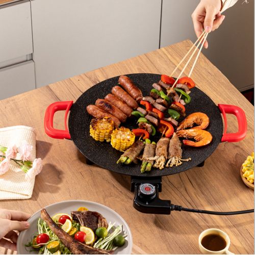 Poêle à griller pour barbecue - Style coréen antiadhésif sans