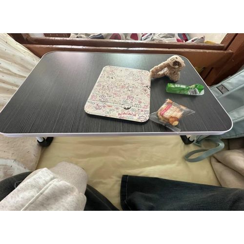 Generic Table de Lit Pliable pour Ordinateur Portable - Bureau de Lit Multi-Usage - 60x40x24 cm - image 2