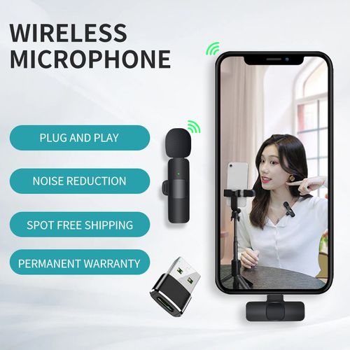 16€01 sur Microphone Cravate Lavalier professionnel sans fil pour téléphone  Android (Type-c) Adapté Aux Live Stream, Vloggers, Interviews - Microphone  - Achat & prix