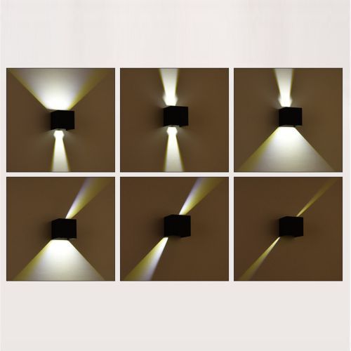 Generic IP65 Étanche 12W Aluminium Dimmable LED Porche Lumière, Applique  Murale, Chambre Lumière - Noir - Prix pas cher