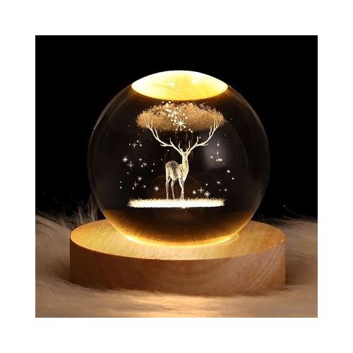 Lampe Boule de Cristal Galaxie