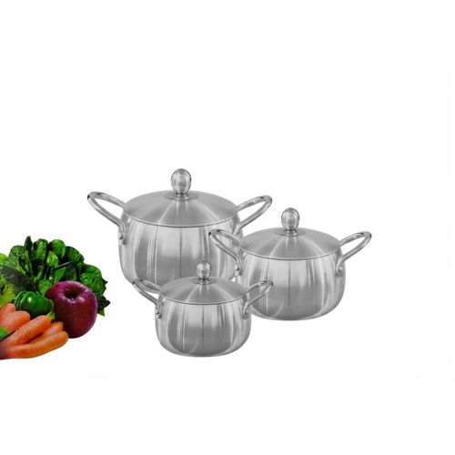 Generic 3 casseroles en aluminium de style Kedjenou.