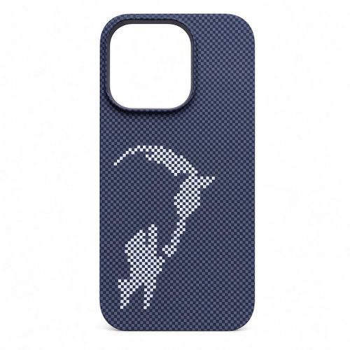 Generic oque Compatible avec iPhone 14 Pro (6,1 Pouces), Carbon Fiber Look