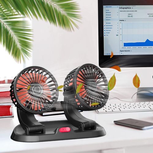 product_image_name-Generic-ULTRA RAFRAICHISSANT-Ventilateur de voiture double tête-circulation de l'air dans les véhicules-rafraîchit les passagers ou les animaux de compagnie- 12 V CC, 8 W-Deux têtes rotatives, orientables à 360° horizontalement et à 180° verticalement.-1