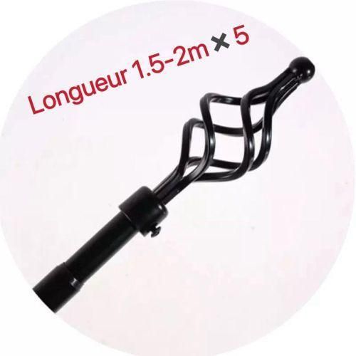 Gn Lot De 5 Tringles à Rideaux Extensible 1m50 a 2m