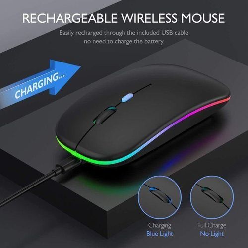 product_image_name-Generic-Souris Sans Fil Rechargeable Bluetooth 2.4G et Port-2