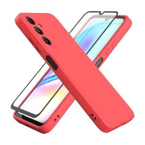 product_image_name-Generic-Coque En Silicone Samsung Galaxy A05S + 1 Antichoc - Rouge-1