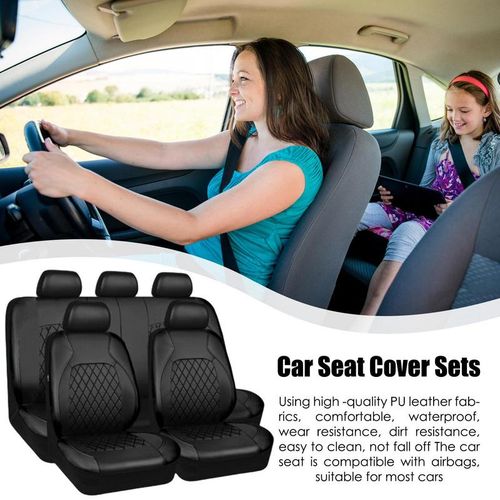9 pièces/ensemble housse de siège de voiture universelle aide à prévenir la  poussière protections de siège housses de siège complètes 