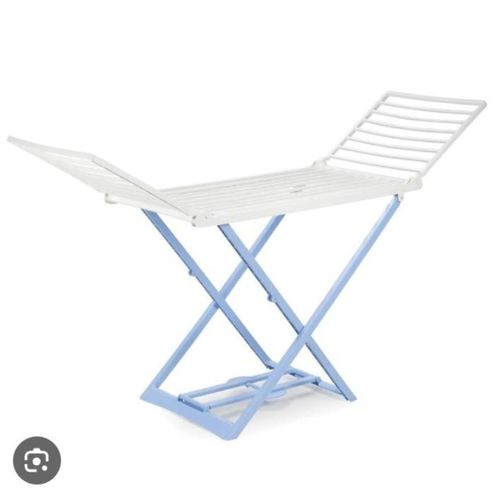 Generic Séchoir à linge pliable Bleues Blanc