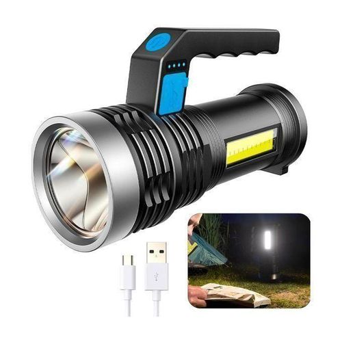 Generic Puissant Lampe Torche LED Rechargeable 4 Modes - image 3