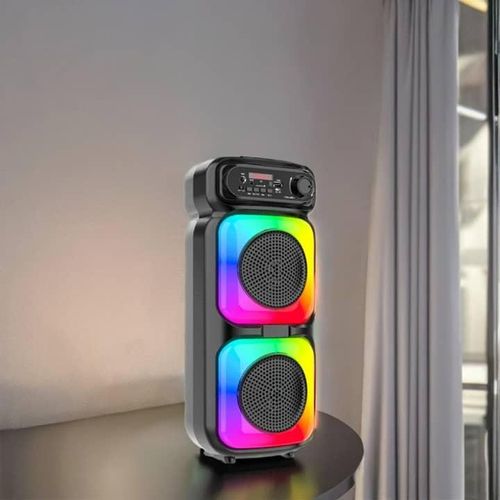 product_image_name-Generic-Enceinte Bluetooth Portable avec LED Multicolore -2