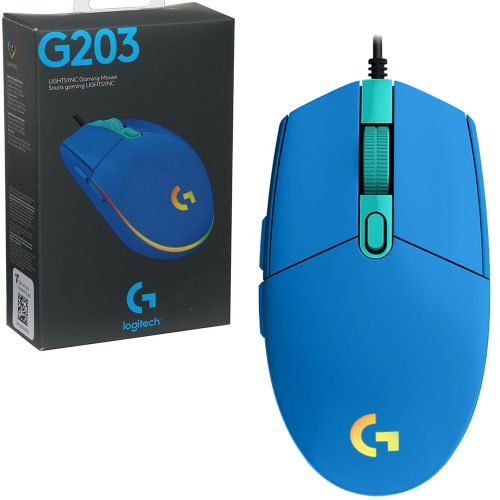 Logitech SOURIS GAMER FILAIRE LOGITECH G203 LIGHTSYNC - BLEU - Prix pas  cher