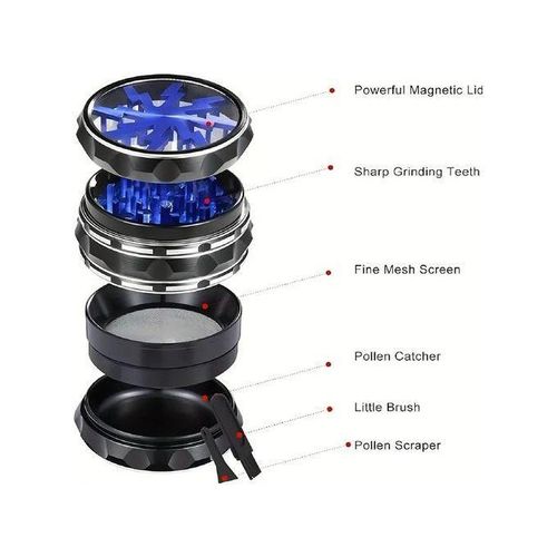 product_image_name-General-Broyeur à Herbes à 4 Couches De 63 Mm En Alliage D'aluminium-3