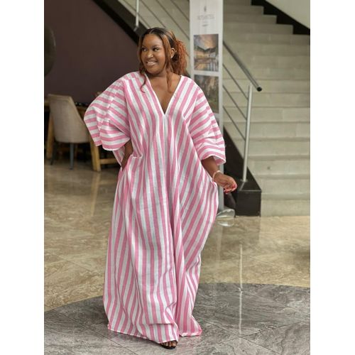 Fahsion ROBE DAME - rose blanc