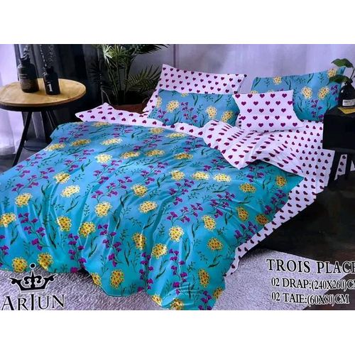 product_image_name-Fashion-2 Draps De Lit 3 Places 2 avec 2 Taies _ multicolore-1