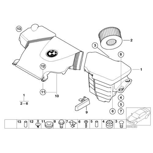 product_image_name-Generic-2x Rivet Pour Silencieux D'Admission BMW-4