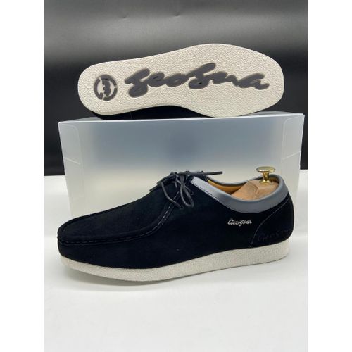 product_image_name-Geogra-Chaussures Homme en Cuir Daim avec Lacets NOIR – Style Élégant et Confort Durable -1