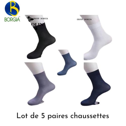 Generic Lot de 5 Chaussettes Anti-Odeur – Confort Respirant