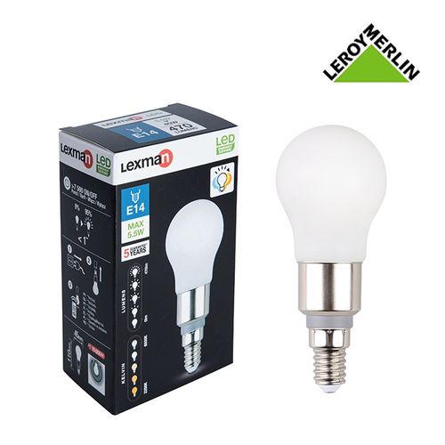 Leroy Merlin Ampoule à Vis E14 - LED - 5,5W (équi 40W) = Jusqu'à