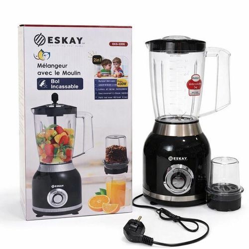 product_image_name-Generic-Mixeur électrique ESKAY 2-en-1 avec moulin – Bol incassable-1