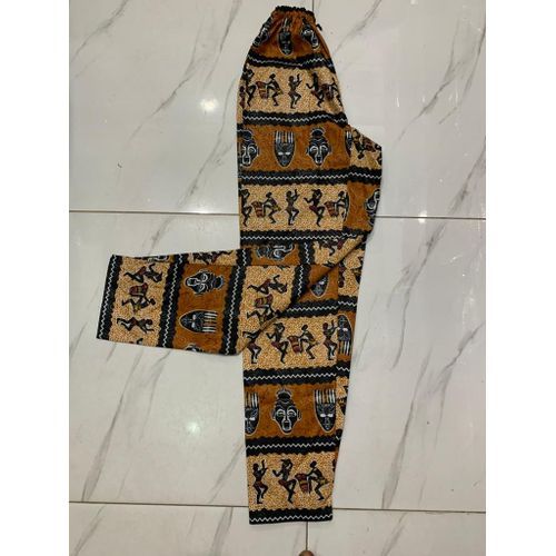 Fashion Pantalon Tissu Africain Homme Et Dame Taille Moyenne