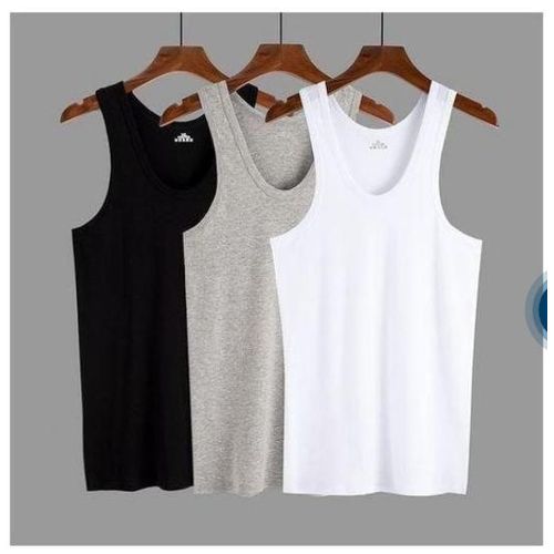Generic Lot de 3 Debardeurs Homme 100% - - image 2