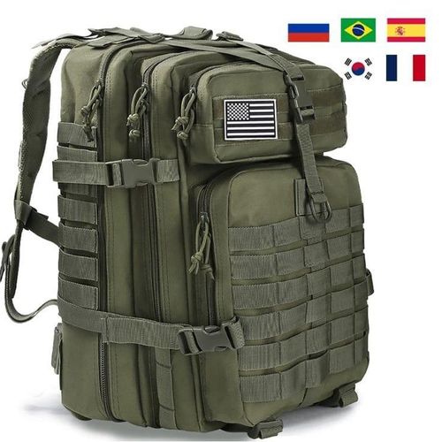 Generic Sac a dos tactique de camping militaire 50 litres resistant a l eau. Couleur vert Prix pas cher Jumia CI