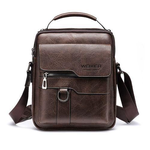Generic Sac Bandouli re Zipp Pour Homme Sac Messager En Cuir