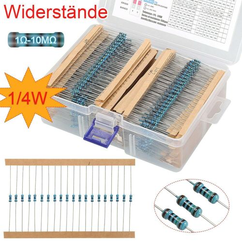 Generic 2600PCS Lot de résistances à couche métallique, 130 types de résistances différents