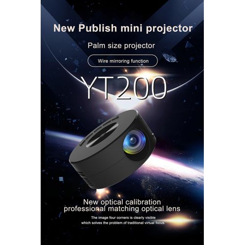 Generic Nouveau Projecteur De Téléphone Portable LED HD MINI - Projecteur  Domestique - Noir - Prix pas cher