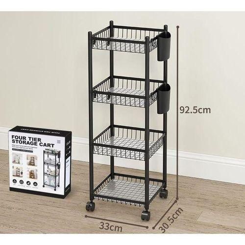 Generic Chariot de rangement à 4 niveaux – Grande capacité