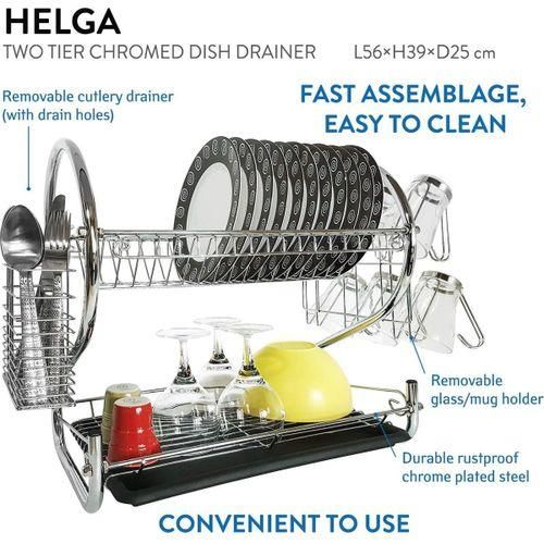 product_image_name-Generic-Porte-ustensiles / Egouttoir Vaisselle Cuisine à 2 Niveaux-3